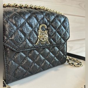 Steve Madden Black Monogram Crossbody